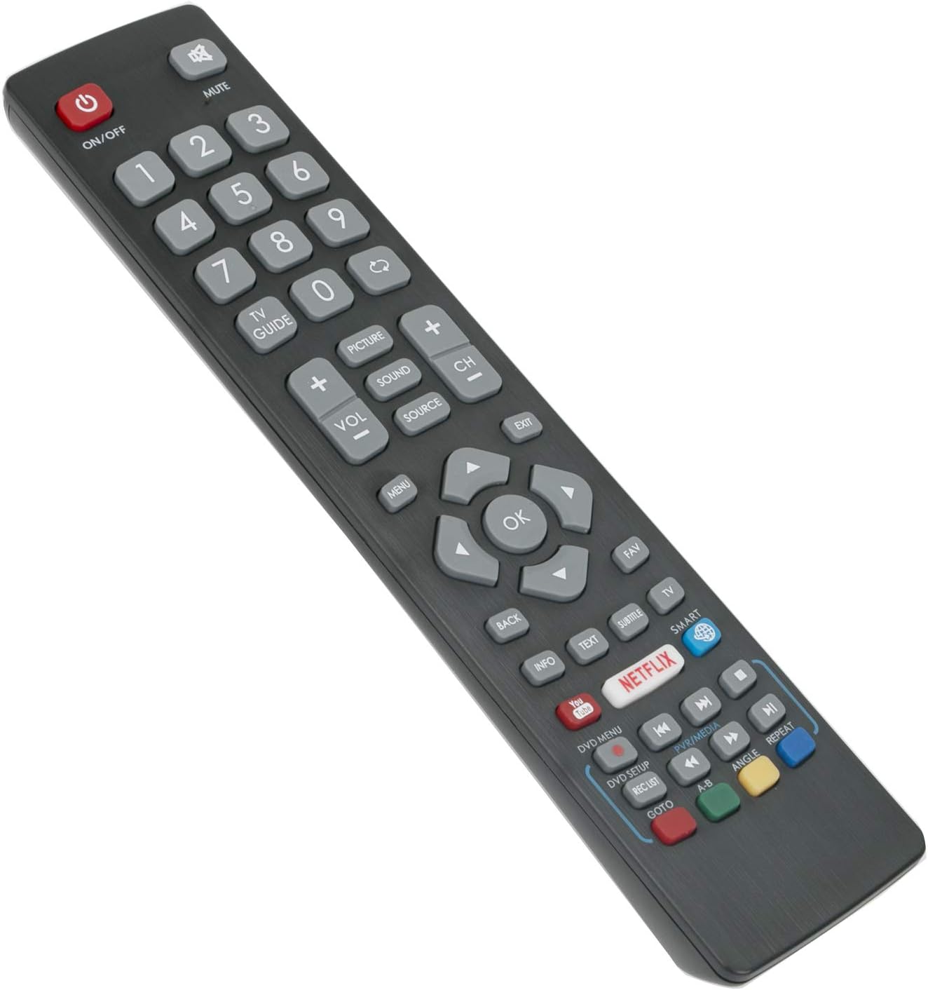 VINABTY BLFRMC0008 Remote Control Replacement fit for Blaupunkt Full HD Smart LED 3D TVs with NETFLIX YouTube 3D Buttons - Image 4