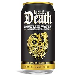 Liquid Death, Sparkling Mountain Water, 18-Pack