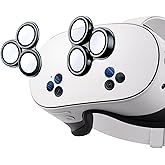 Laeuzn Camera Lens Protector Cover Compatible with Oculus Meta Quest 3S Accessories, One-Piece Design, Thin 9H Tempered Glass, Alloy Frame, Anti-Scratch, High Definition, Full Protection