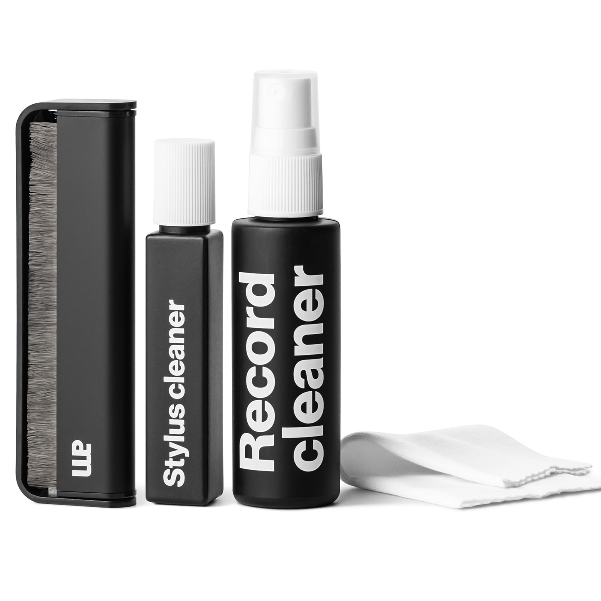 am Vinyl Record Cleaning Kit (3-Pack) – 45ml Cleaner Spray, Anti-Static Brush, Stylus Cleaner & Microfibre Cloth – Essential Record Player Accessory for Vinyl Lovers