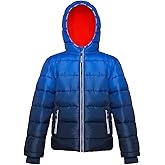 Rokka&Rolla Boys' Heavyweight Puffer Jacket Warm Fleece Lined Winter Coat