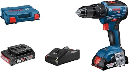 Bosch Professional 18v System Perceuse Visseuse A Percussion Gsb 18v 55 2 Batteries 18v 2ah Chargeur Rapide Gal 18v 40 Dans Une L Case Amazon Fr Bricolage