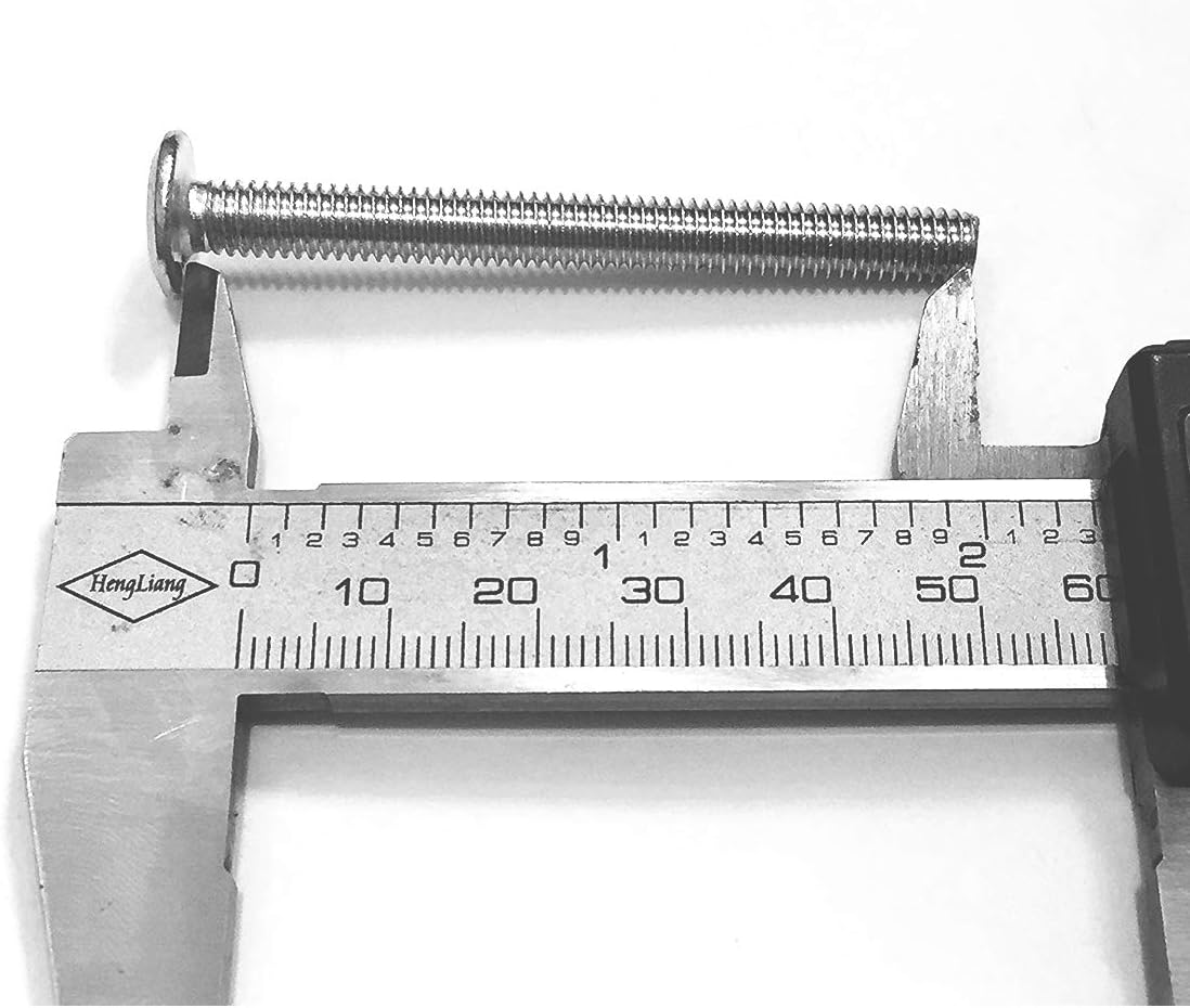 VEDA Pack of 20 60mm Long Bronze Bed cot bunk Bed Bolts, Flat Head