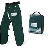 ZELARMAN Chainsaw Chaps Apron 8-Layer Wrap for Men/Women Loggers Forest Workers Protective Chain Saw Pants Adjustable