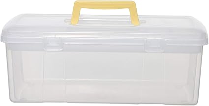 Whitefurze – Caja de Utilidad con Mango Amarillo, plástico ...