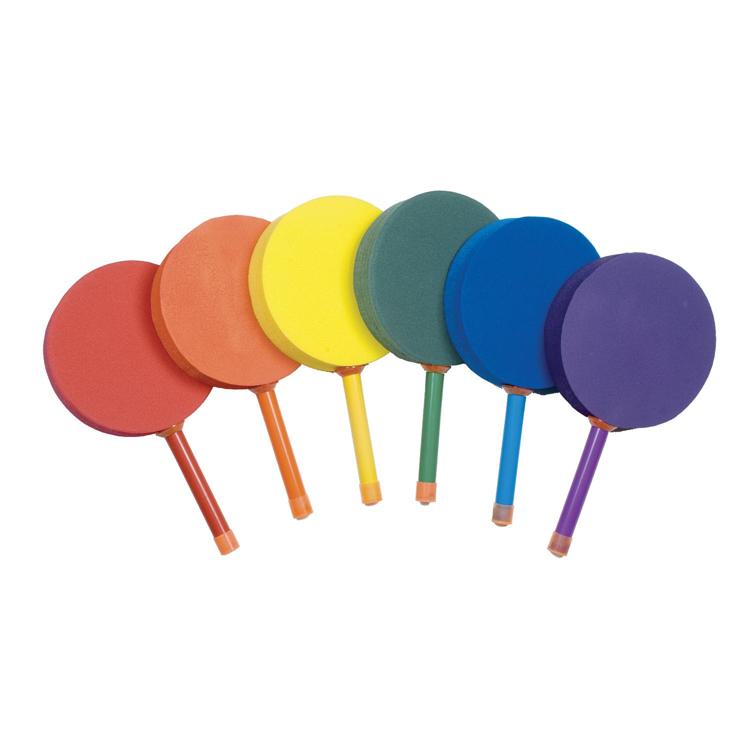 Champion Sports 7-inch Racquetball Foam Paddle Set of 6 - Assorted Colors for Kids & Groups