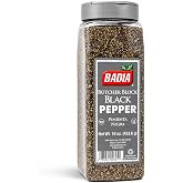 Badia Butcher Block Black Pepper, 16 oz &ndash; Coarse Ground Pepper for Cooking | Coarse Black Pepper Delivers Bold Flavor and Texture for Steaks, Burgers, BBQ, Roasted Meats, Vegetables &amp; Everyday Seasoning