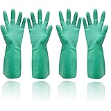 GAYISIC Reusable Cleaning Gloves Medium Dishwashing Household Kitchen Gloves Waterproof Dish Washing Heavy Duty Gloves for Wo