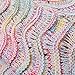 DDMY Mermaid Tail Blanket for Kids, Teens and Adult, Handmade Wave Blankets Crochet Knitting, White