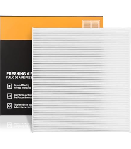 AirTechnik CF11819 Cabin Air Filter W/Activated Carbon (2 Pack) | Fits Chevy Captiva, Equinox/GMC Terrain/Hyundai Azera, Santa Fe, Sonata/KIA Cadenza, Optima, Sedona/Saturn Vue