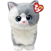 Ty Beanie Babies FURLEY the Old Gray Cat - 6"