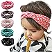DZT1968(TM)Baby Girl Newest Round Dot Turban Headband Head Wrap Knotted Hair Band