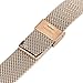 for Fossil Gen 4 Q Venture HR/Gen 3 Q Venture Watchband, TRUMiRR 18mm Watch Band Milanese Loop Stainless Steel Strap for Huawei Watch 1st/Fit Honor S1, 36mm Daniel Wellington,Rose Gold