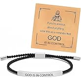 choice of all God Is in Control Bracelet Engraved Inspirational Bracelet Little Words Project Bracelets Best Friend Gift