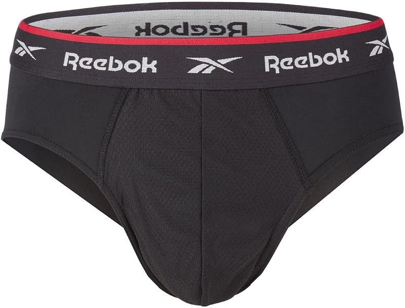 Wiggins Mens Briefs | Pack of 3 Sports Briefs, Breathable & Stretchable Underwear for Men | Underwear Multipack, Black, L