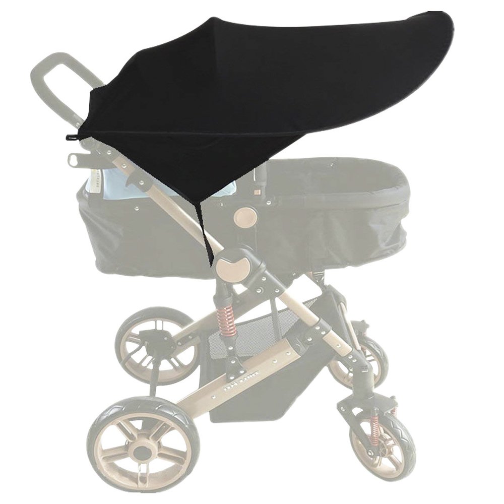 ALIXIN-CP040 Baby Stroller Sun Cover,Baby Carriage Awning,Infant Pushchair Sun Shade Baby Stroller Sun Shield,Baby Stroller Car Seat Has Excellent UV Protection,Sitable for Outdoor Travel(Black)
