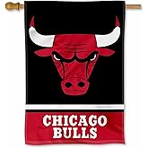 Chicago Bulls Two Sided House Flag