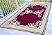 BalajeesUSA Outdoor Patio Rugs Clearance 6'x9' (183 cm x 274 cm) Red, Black, Lt Yellow, white 20171