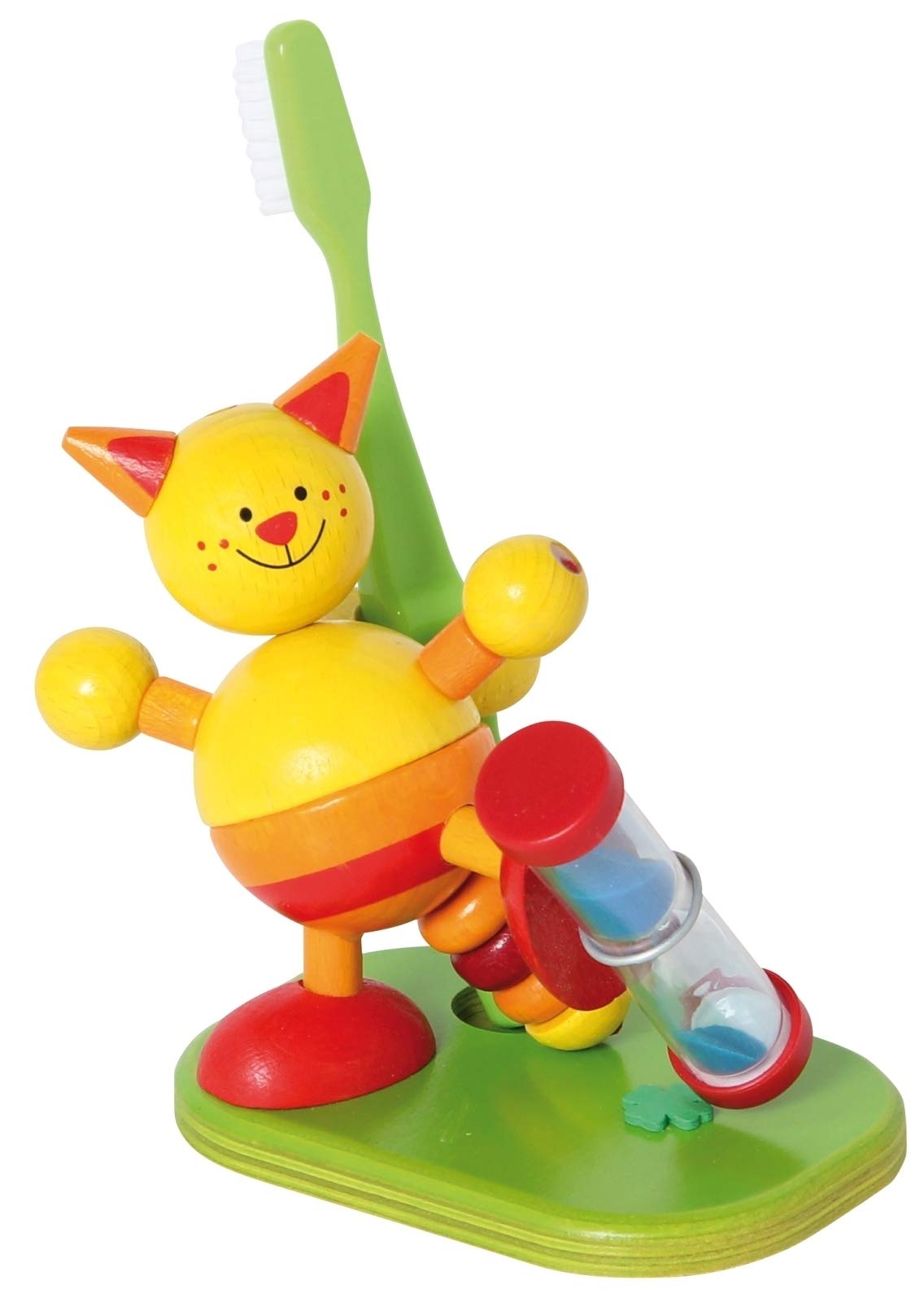 Hess Wooden Tooth Cleaning Watch Baby Toy, Cat