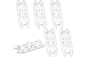 Zubebe 6 Pcs Plastic Drain Shelf for Size Food Pan Clear Plastic Grate Acrylic Food Drain Trays for Kitchen Restaurant Hotel (1/9)