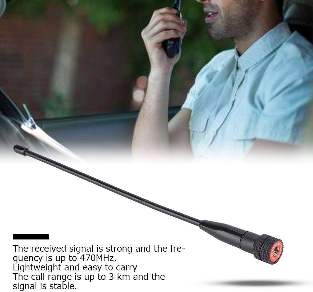 ASHATA Walkie Talkie Radio Antenna,470MHz 669C SMA-M MaleVHF/UHF Dual Band Antenna for BAOFENG/YAESU/Vertex VX-1R VX-2R VX-3R VX-7R - Image 3