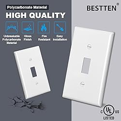 BESTTEN 50 Pack Toggle Light Switch