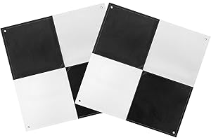 BIKONTRUN 24''X24'' Drone Survey Ground Control Point GCP, UAV Aerial Survey Mapping Target, GCP Survey with Center Pass Through, Visible from 400 Feet, Compatible with Surveying Equipment, 2 pcs