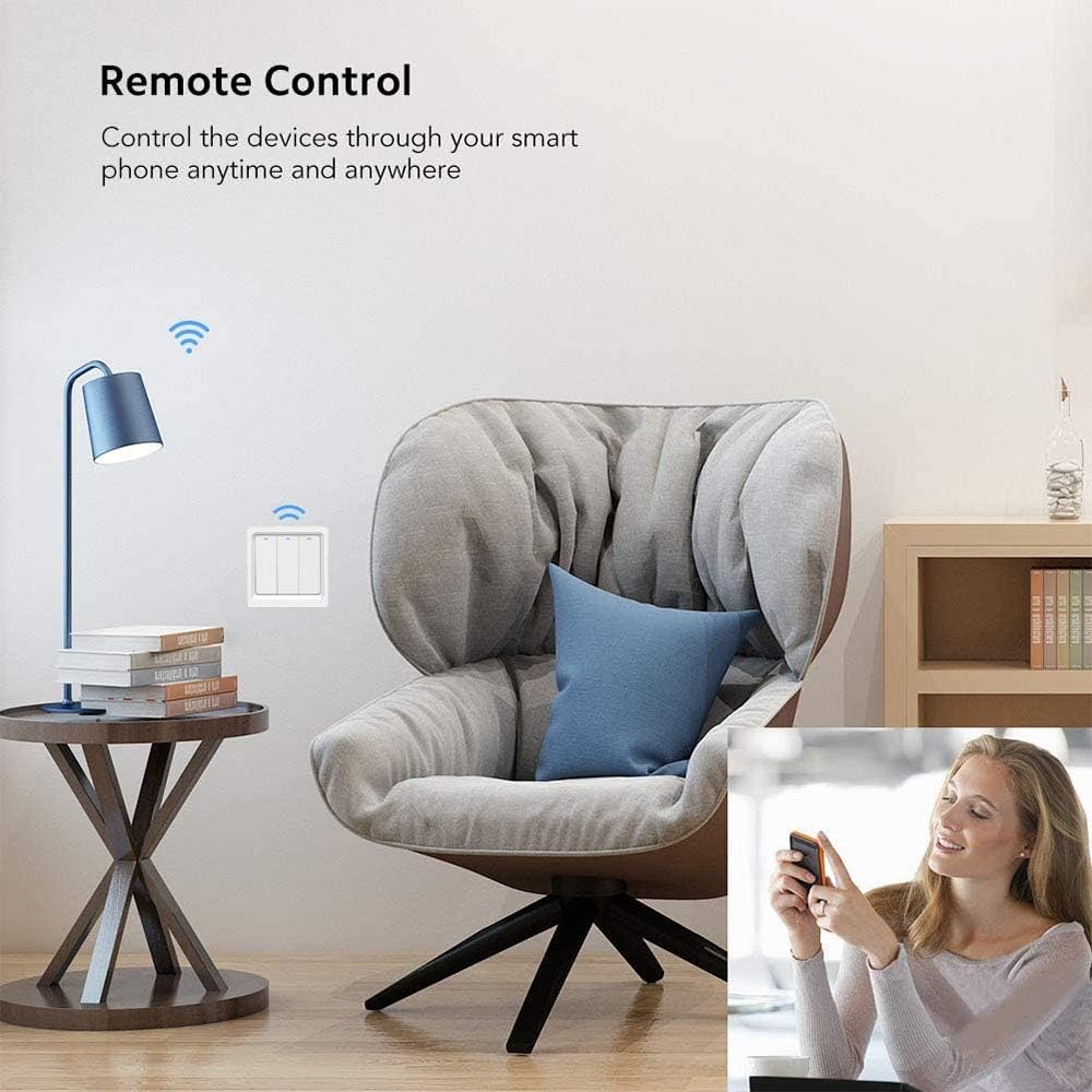 LNL WiFi Smart Light Switch, Alexa Smart Light Switch with Remote Control and Timer, Compatible with Alexa - Image 4