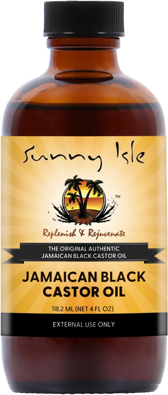Sunny Isle Jamaican Black Castor Oil 4oz Natural Hair Scalp Skin Treatment