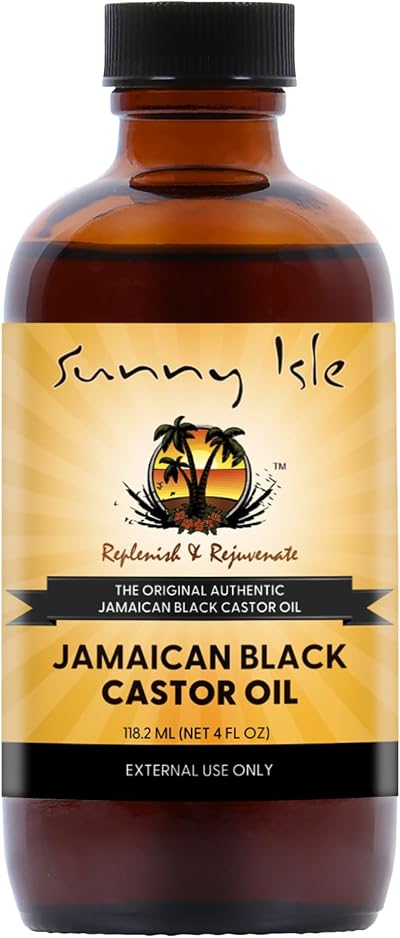 Sunny Isle Jamaican Black Castor Oil 4oz Natural Hair Scalp Skin Treatment