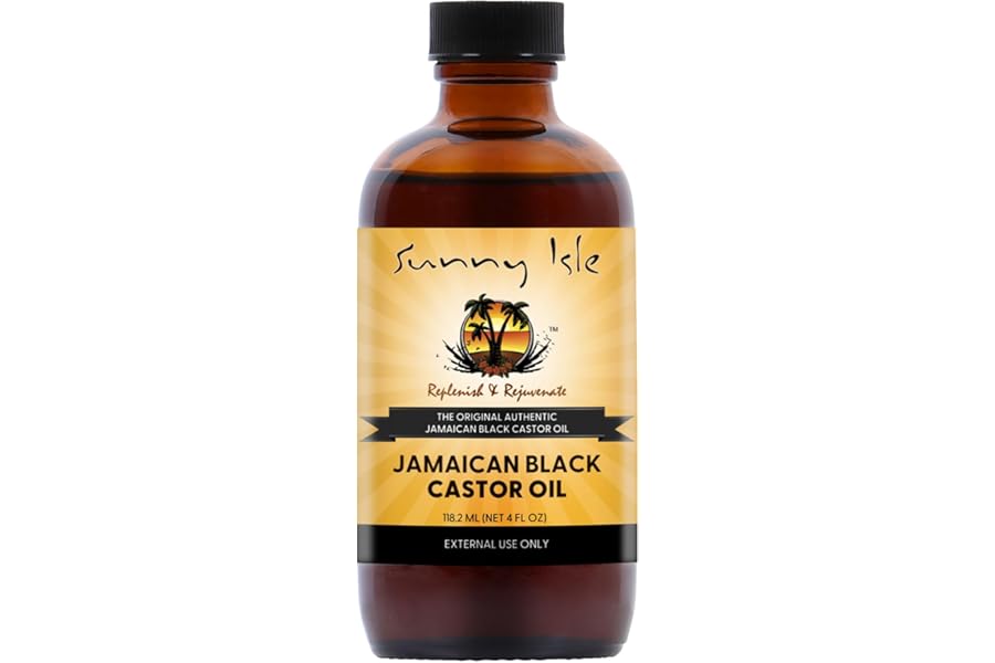 Sunny Isle Jamaican Black Castor Oil 4oz | 100% Natural for Hair, Scalp and Skin Care