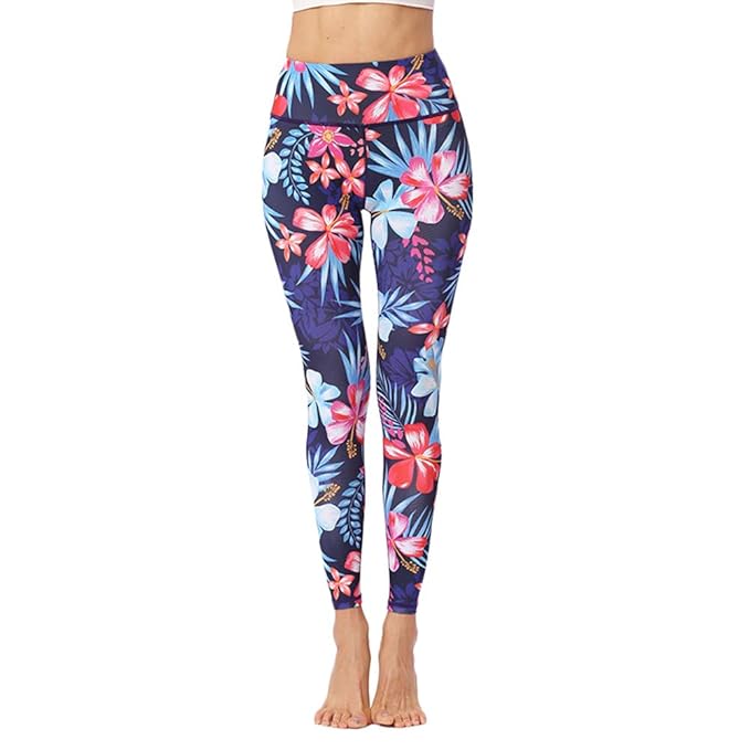Kanggest.Mujer Pantalones Yoga de Pilates Flores única Mujer ...