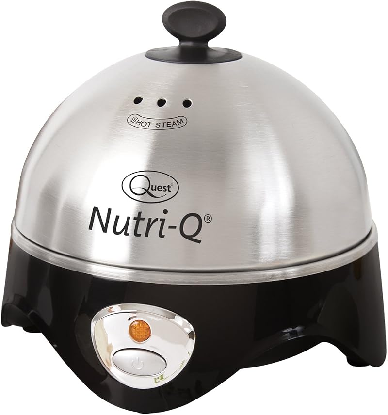 Nutri-Q Egg Cooker 7 Eggs Omelette Poacher Tray Stainless Steel 360W