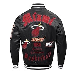 Pro Standard Mens NBA Miami Heat Old English Satin