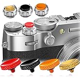 4Pack Camear Soft Shutter Button Metal Brass Knurled Camera Shutter Release Button (Multi-Colors)