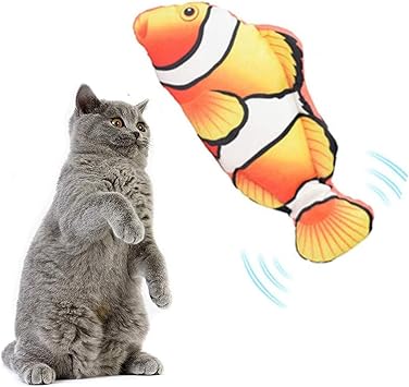 Amazon 猫 おもちゃ 魚 電動 キャットニップのおもちゃ 猫用ぬいぐるみ 魚 電動魚 Usb充電 用品 ぬいぐるみ お魚 猫のおもち 咬む猫用品 運動不足 ストレス解消 爪磨き 噛むおもちゃ Mewfi Mewfi またたびトイ 通販