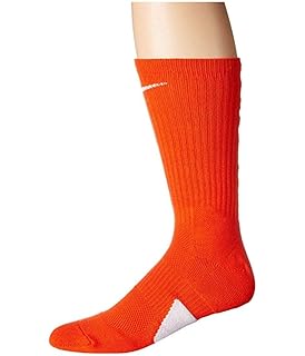 white and orange nike socks