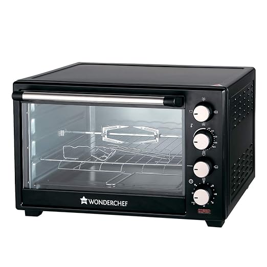 Wonderchef Oven Toaster Griller (OTG) 40 litres, Black with Rotisserie,AutoShut Off, Heat
