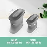 Welnove 12-Pack Gel Toe Separators Bunion Pads Toe Spacers Transparent Black view 2