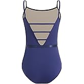 ZYXWVU Girls Camisole Ballet Dance Leotards with V-Back - Gymnastics Leotard for Kids