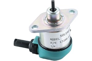 KD KISONIED 17208-60015 Fuel Shut Off Solenoid 17208-60010 17208-60012 17208-60016 17208-60017 Replacement for Kubota Engine D905 D1005 D1105 V1205 V1305 V1505 Stop Solenoid 12V