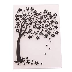 Beautiful Floral Flowers Tree Background Plastic