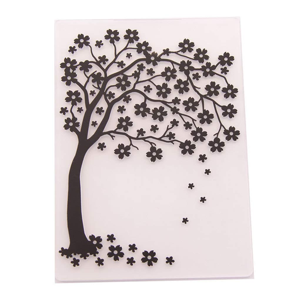 Beautiful Floral Flowers Tree Background Plastic