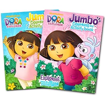 Download Amazon.com: Dora the Explorer Coloring Book Set (2 Coloring Books): Toys & Games
