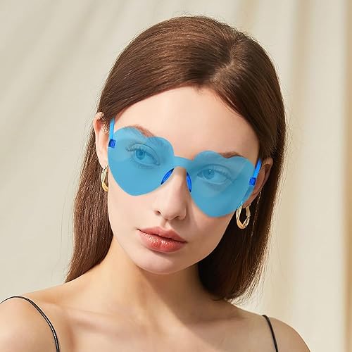 YGAUZ Heart Sunglasses, Pack, Heart Sunglasses for Women, Heart