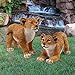 Design Toscano Lion Cubs of The Sahara Animal Statues: Complete Set