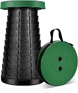 LUXJET Portable Folding Stool 180kg Load Capacity Army Green 9.85in Diameter