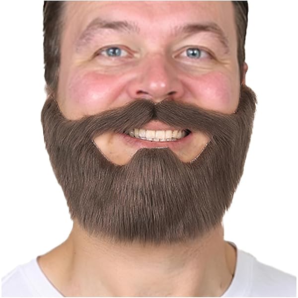 thumbnail image 2 of ERICH Realistic Fake Beard, Halloween Realistic Halloween Fake Mustache Cosplay Props Decoration Funny Savage Cute Costume Christmas Party I.446226441 2 of 10