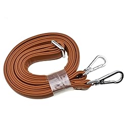 HAHIYO Adjustable Smooth Brown Leather Purse Chain