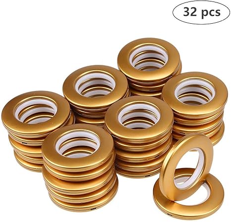 Amazon Com Dess 32 Pack Curtain Grommet Inner Diameter 1 9 16